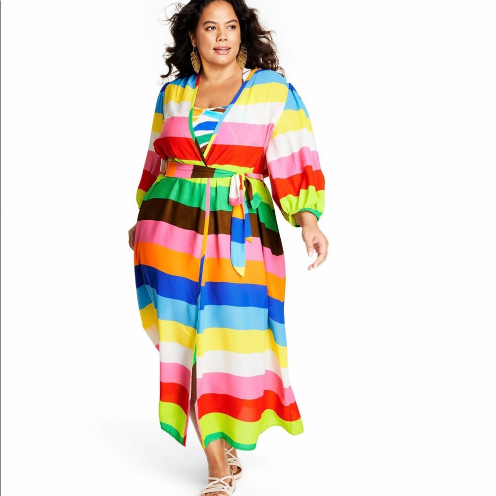 NWT Tabitha Brown for Target Rainbow Coverup / Duster